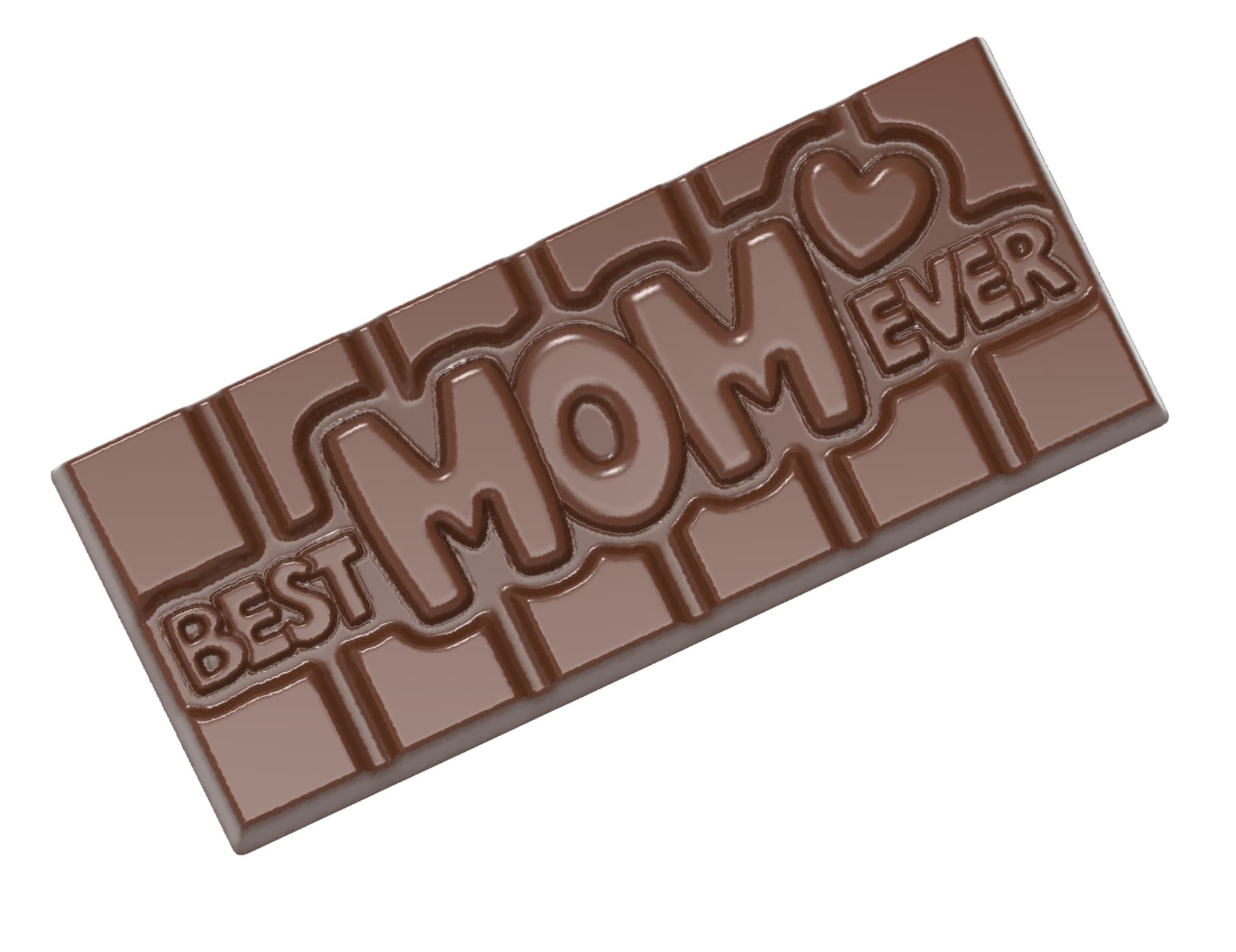 Chokoladebar - Best Mom Ever Chokoladeform, Chocolate World