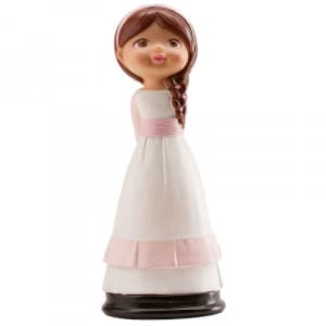Topfigur Konfirmand Pige med Fletning - Dekora