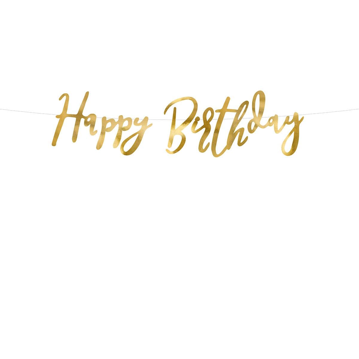 Happy Birthday Banner - 62cm, PartyDeco