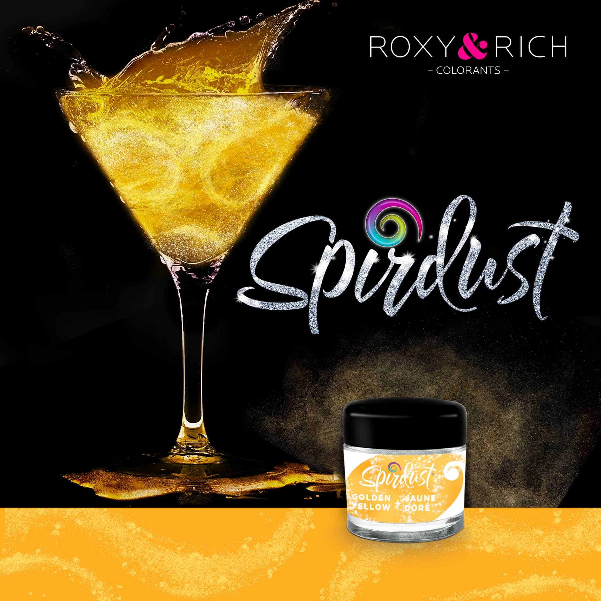 Spirdust Golden Yellow - 25g, Roxy & Rich