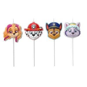 Fødselsdagslys Sæt Paw Patrol, 4 stk. - Dekora