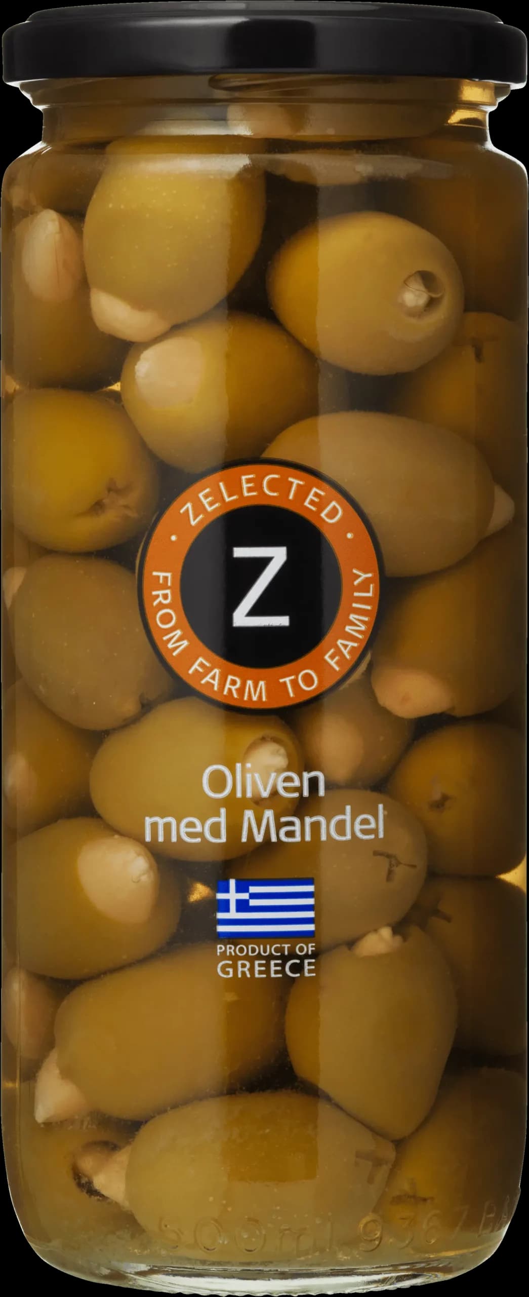 Oliven med Mandel - 510g, Zelected