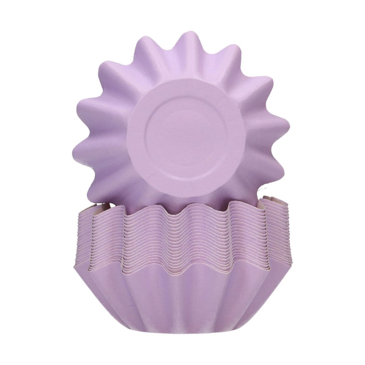Pastel Purple Bloom Muffinsforme - 48 stk., FunCakes