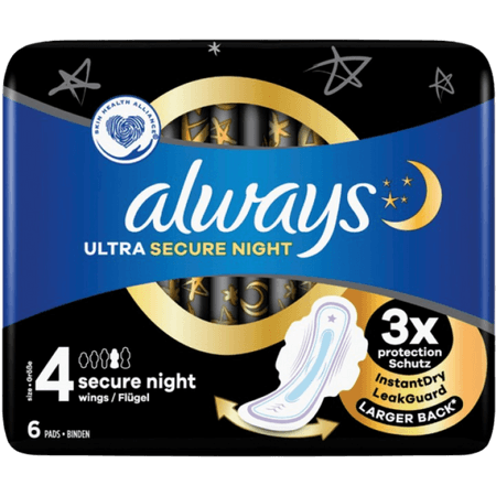 Always Ultra Secure Night Bind 6 stk