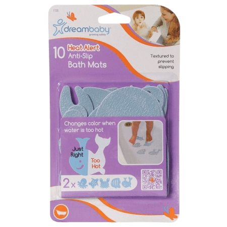 Dreambaby Heat Alert Skridsikre Badekarsmåtter  10 stk