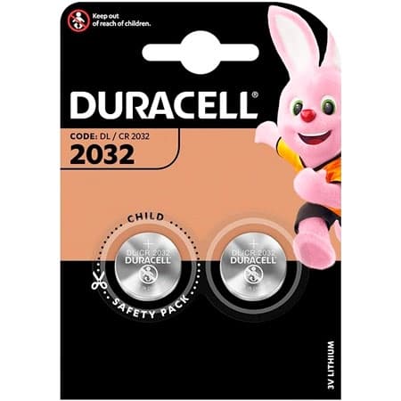Duracell CR2032 Lithium Knapcelle Batteri - 2 stk