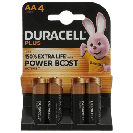 Duracell Plus Batterier Mignon AA  4 stk