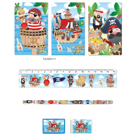 Fun Stationery Pirates – 5 stk