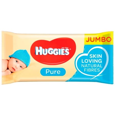 Huggies Pure Vådservietter - 56 stk