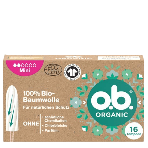 o.b. Organic Mini Tamponer - 16 stk.