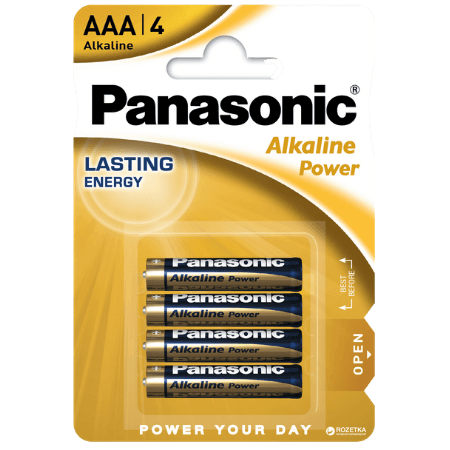 Panasonic Alkaline 4xAAA Batterier