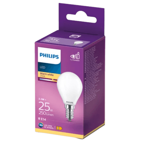 Philips Warm White LED Pære E14  25 W