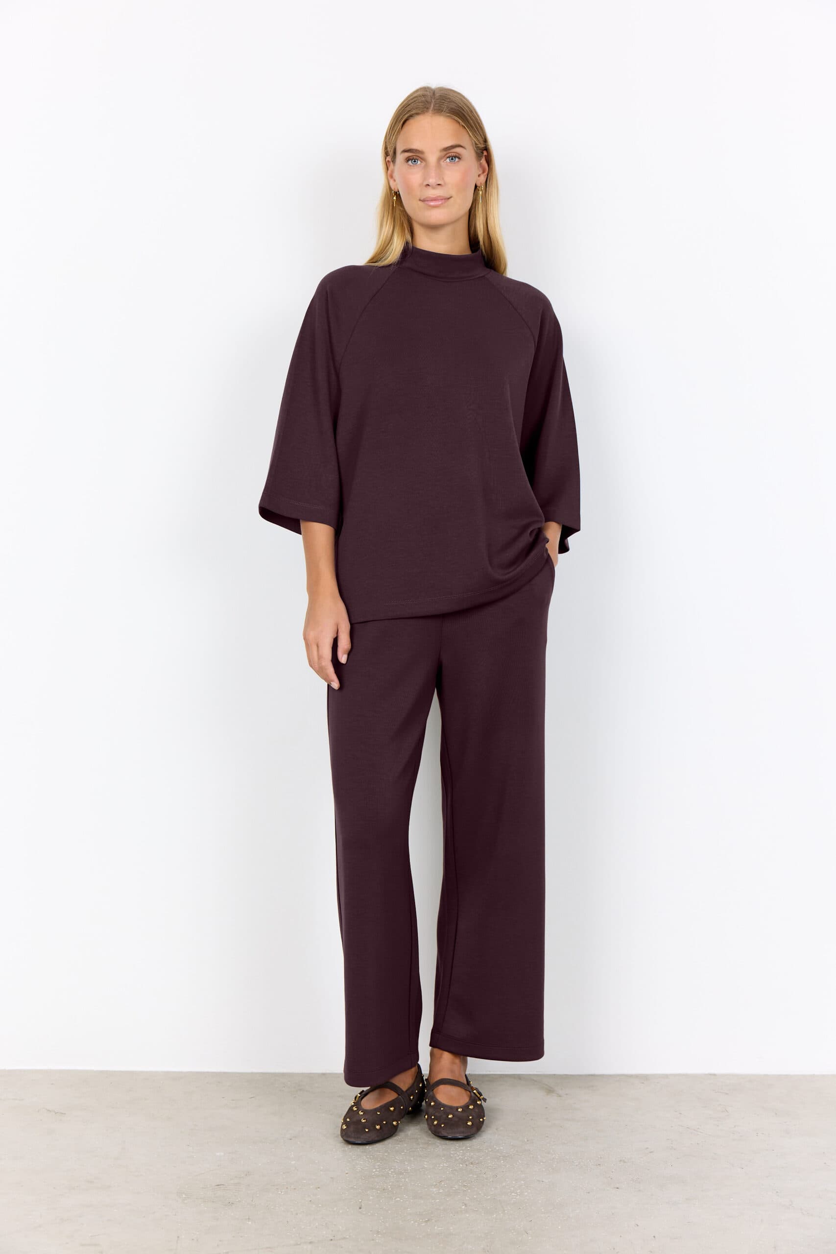 Soyaconcept t-shirt dame BANU 261 (Chocolate plum) L