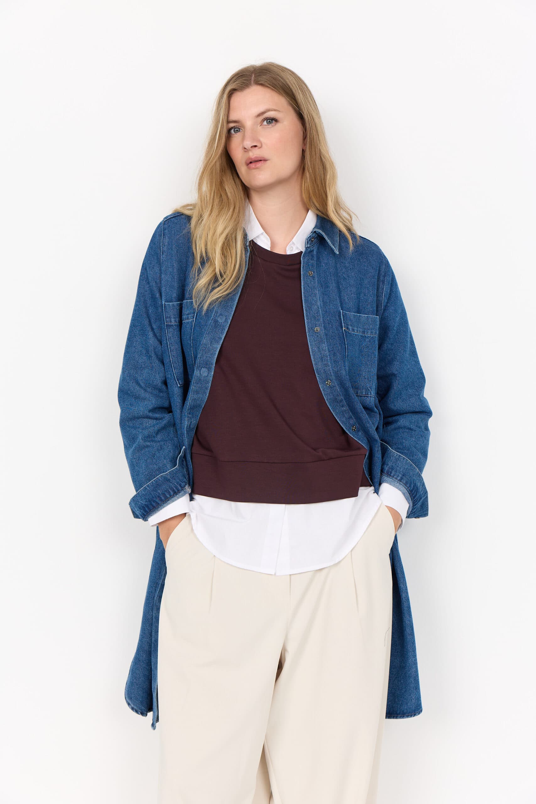 WASABI CONCEPT DENIM KJOLE WA-JANE 4 (DENIM BLUE) 44