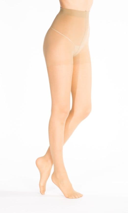 Strømpebukser dame i nylon onesize (M/L) natur 15den