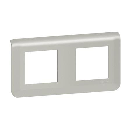 Legrand Mosaic ramme horisontal 2x2m alu