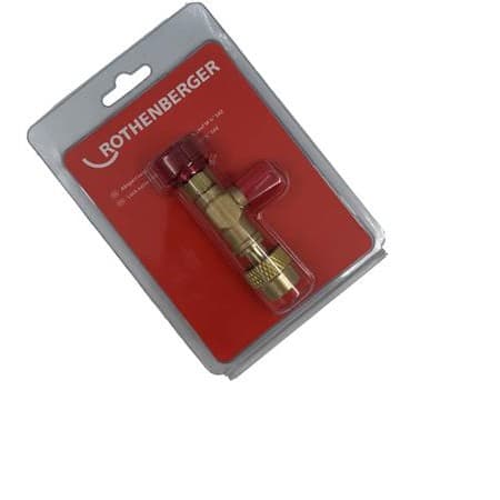 Rothenberger serviceventil 1/4" SAE til 5/16" FSAE