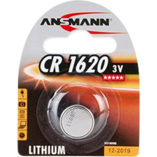 Cr1620 knapcelle batteri 3v/70mah li