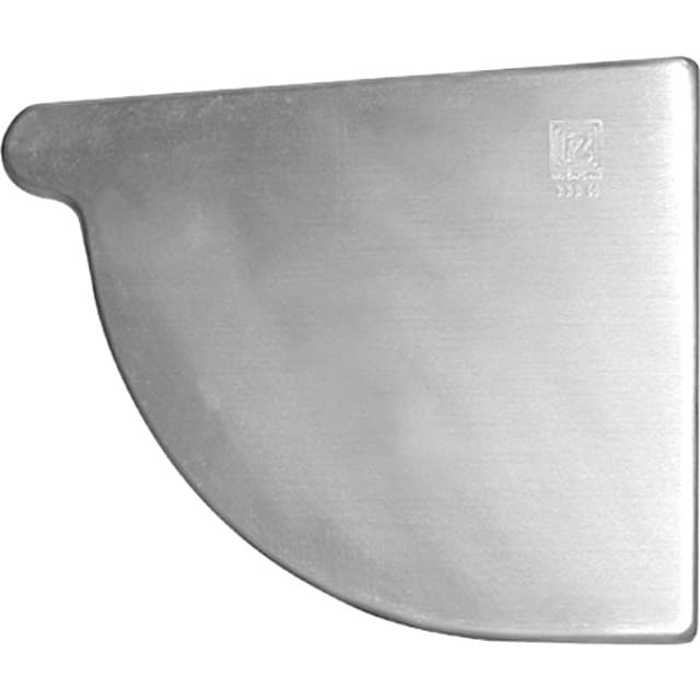 Rheinzink Endebund højre 1/4-rund   333mm cl. walz