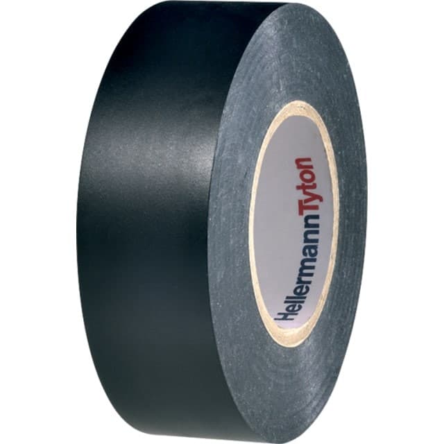 Hellermann Tape PVC sort 0,15x25MM 25m