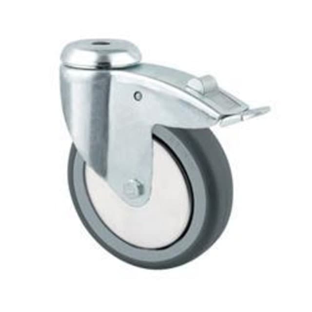 Tente Hjul 75mm drej m/br bolt 75kg 2477pjhp30