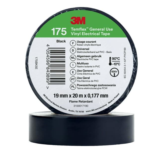 3m Tape vinyl 175 19mmx20m sort