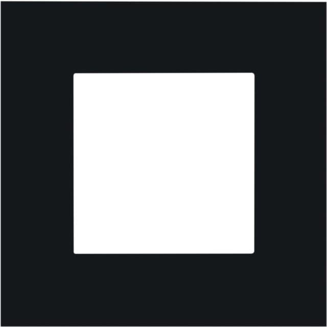 Niko Enkelt ramme, pure black steel