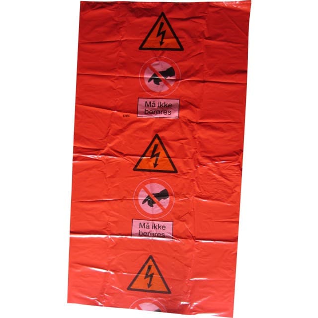 Dansk Metalvare Advarselspose stor 140x77x55cm