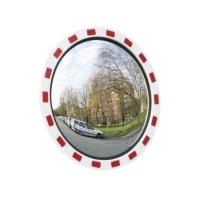 Trafikspejl rød/hvid ø 60 cm