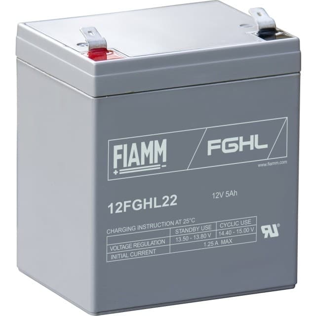 Fiamm 10 års bly-akkumulator 12v/5ah.