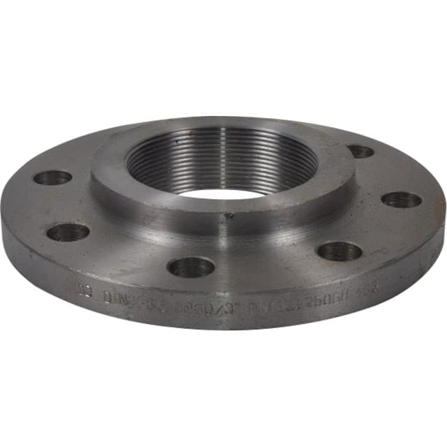 Indura Flange sort m/gevind 1 1/2