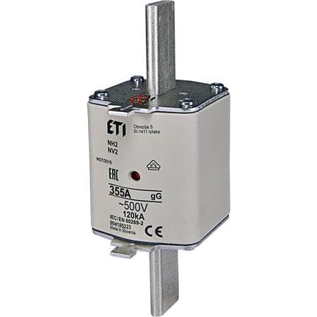 Sikring nh2 355a gg 500v