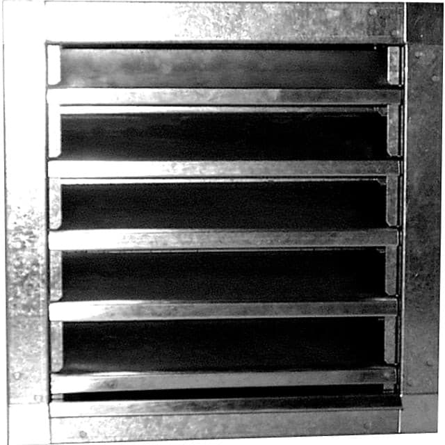 Systemair jalousirist WSG 025 til MUB 025, galvaniseret