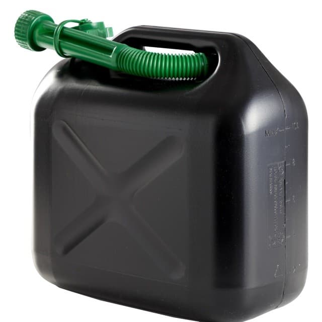 Benzindunk 10l sort plast