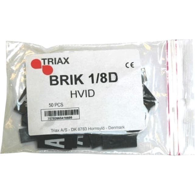 Triarca Brik ''d'' 1/8 hvid