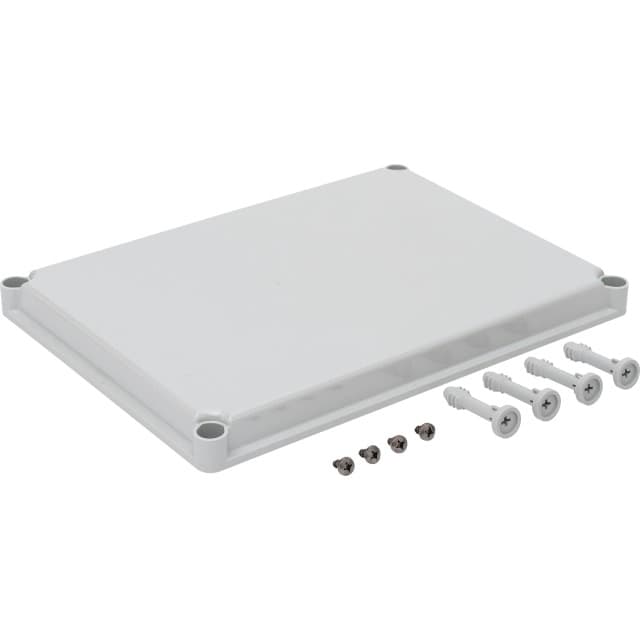 Fibox Dæksel 380x280x30 grå polycar.