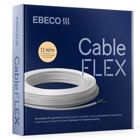 Ebeco Varmekabel 11w/m, 58m/650w