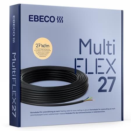 Ebeco Undendørs varmekabel 27w/m, 156m/4250w