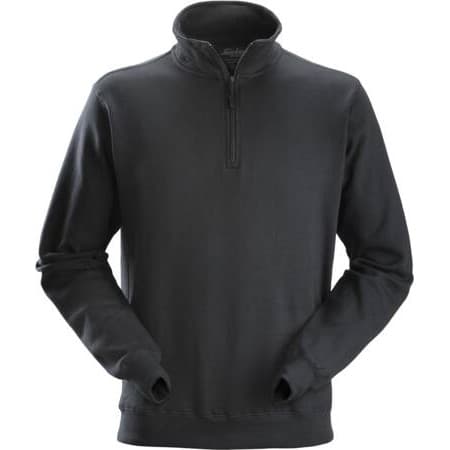 Snickers Workwer sweatshirt med lynlås sort l