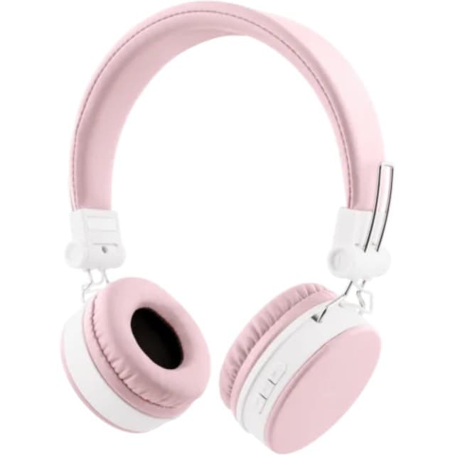 Streetz foldbar on-ear bt headset lyserø