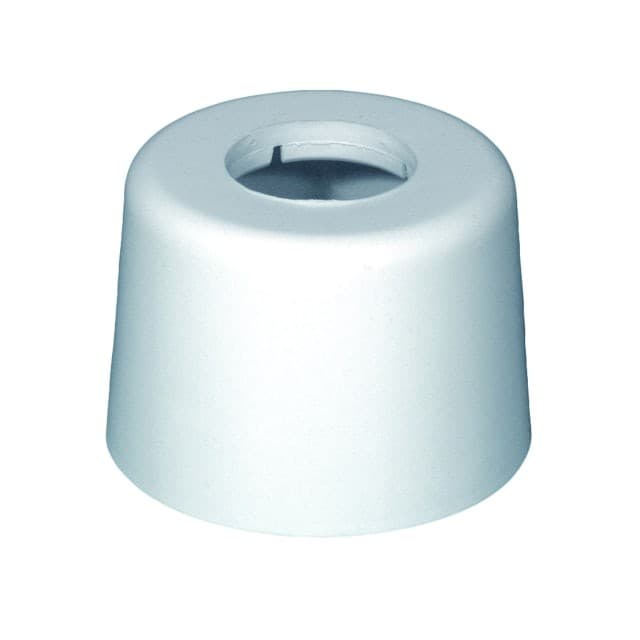 Hvid plastroset 32 mm - højde 65 mm