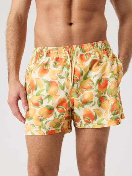 Björn Borg Borg Print Swim Shorts Grøn, L