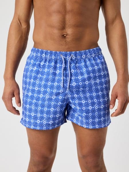 Björn Borg Borg Print Swim Shorts Blå, L