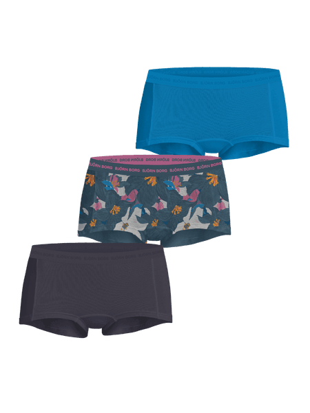 Björn Borg Everyday Cotton Boxer Shorts 3-pack Blå, XS