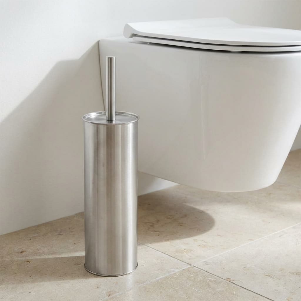 AURELION chrome toiletbørste i rustfrit stål