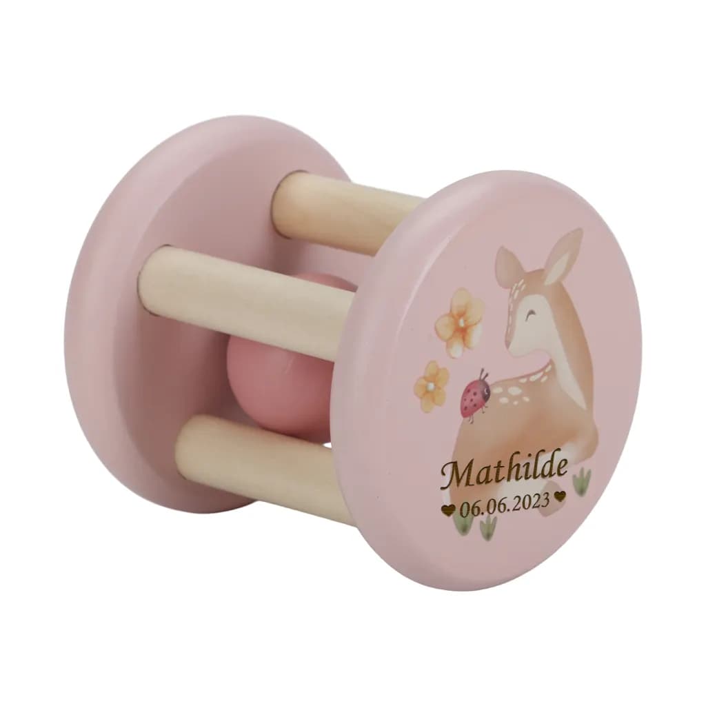 Baby rangle med navn til pige, Fairy Garden fra Little Dutch