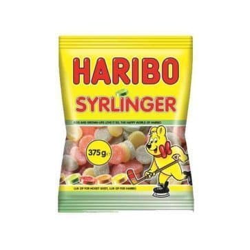 Haribo Syrlinger 375 g - 375 g