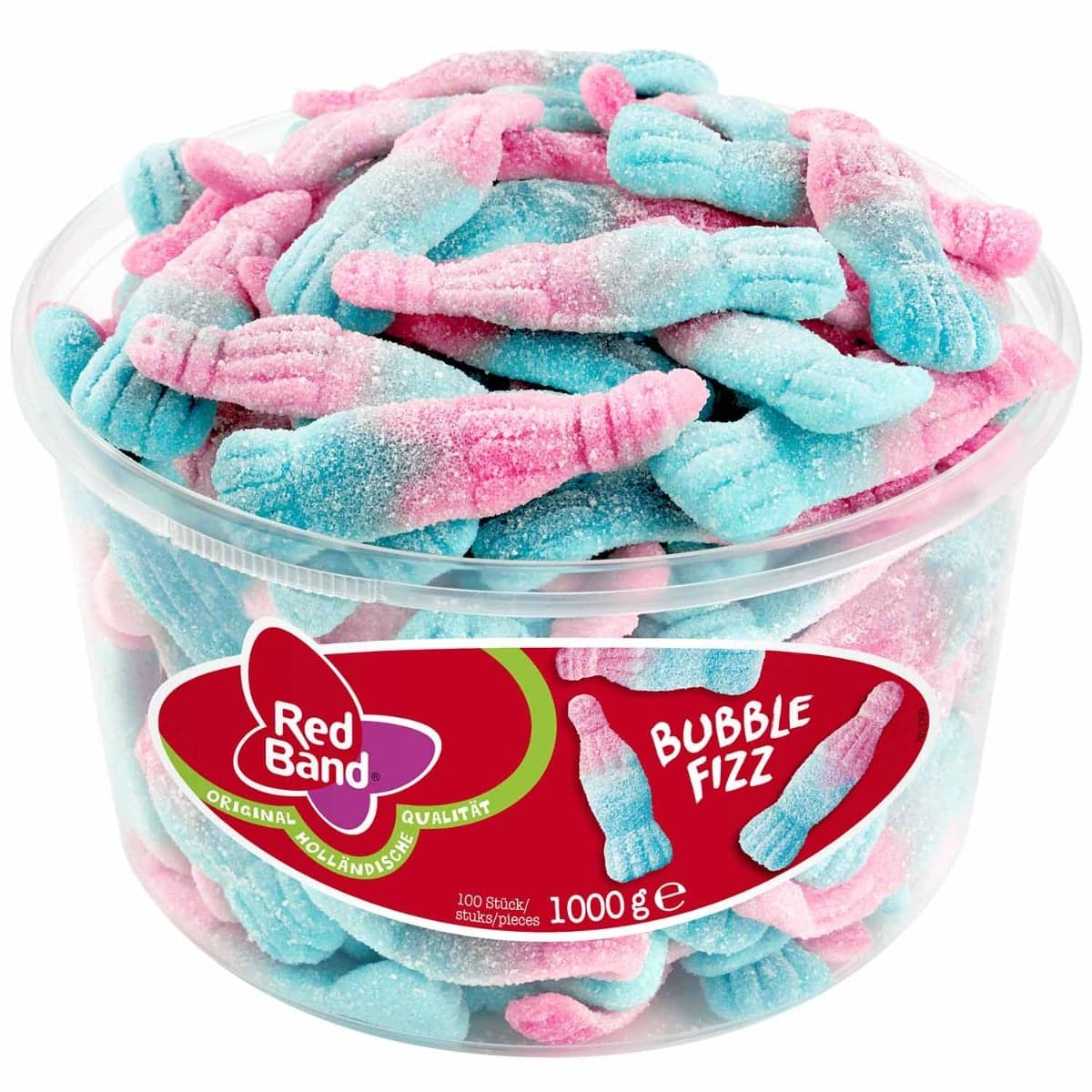Red Band Bubble Fizz 100 pcs. - 1 kg