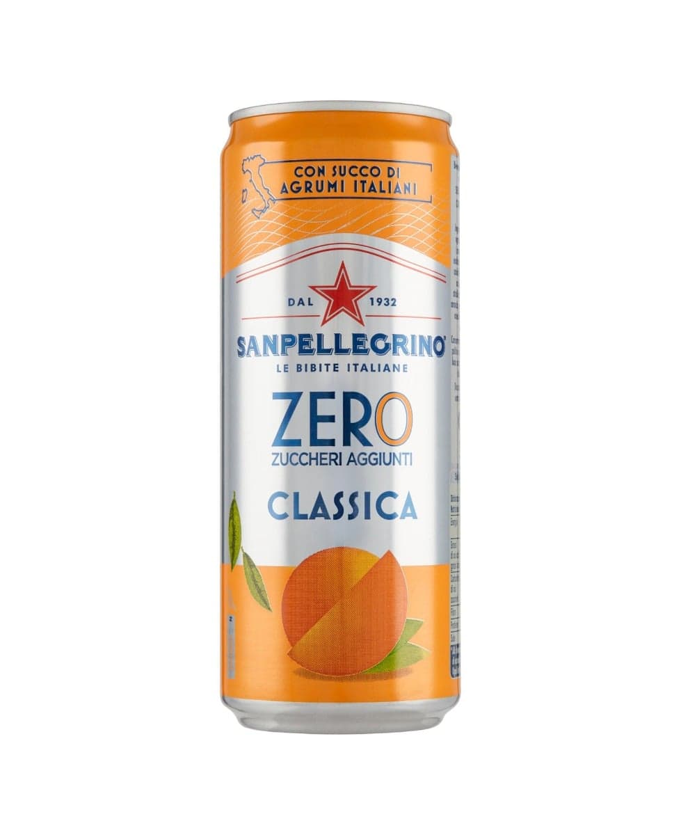 San Pellegrino Aranciata Classica Zero - 24 x 0,33 L