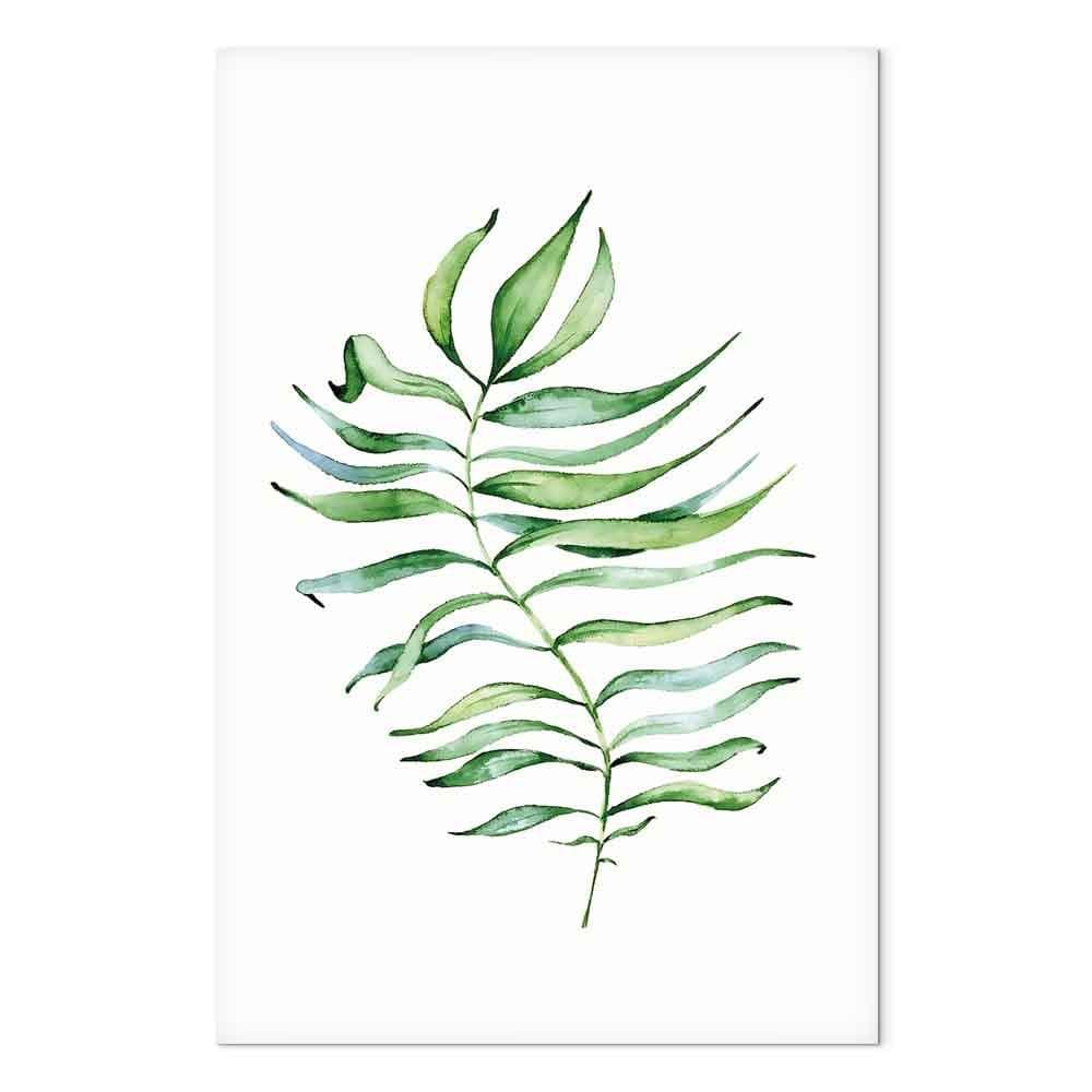 Lærredsbillede Dancing Leaf lodret - bladmotiv - 60 x 90 cm - Premium Print view 2